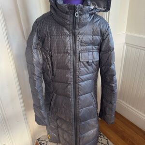 Lole Gray Puffer long coat size M